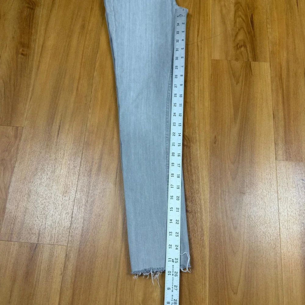 Rag & Bone Ankle‎ Skinny Jeans Burmese Gray Raw Hem W1526K120BUR Size 28